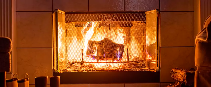 Mendota Hearth Landscape Fireplace Installation in Inkster, Michigan